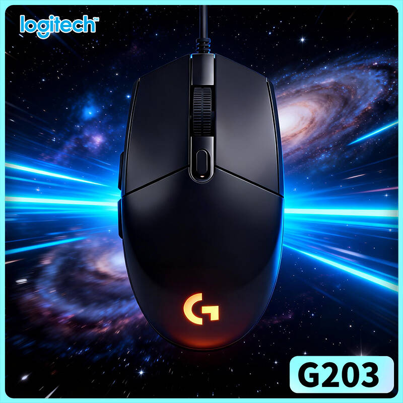 Logitech Mouse G203 - Mouse Gamer Logitech G203 200-8000 DPI