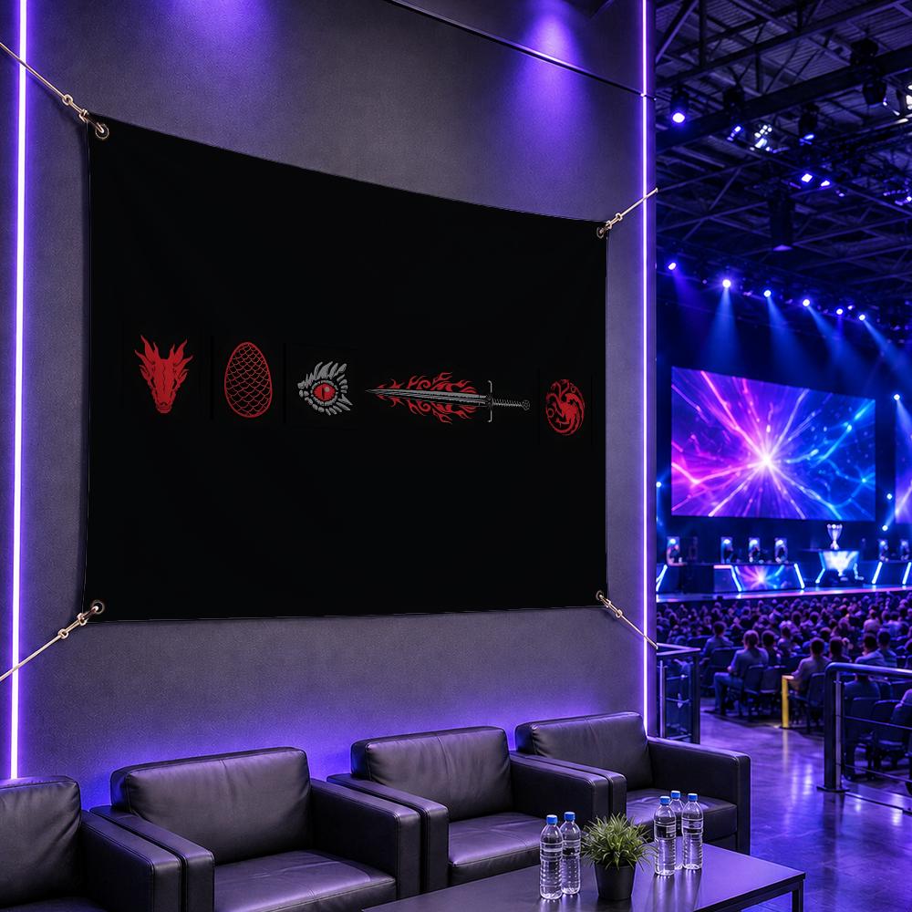 Bandeira do Famoso Clã H-House - Esports Gaming Banner avaliação e preço