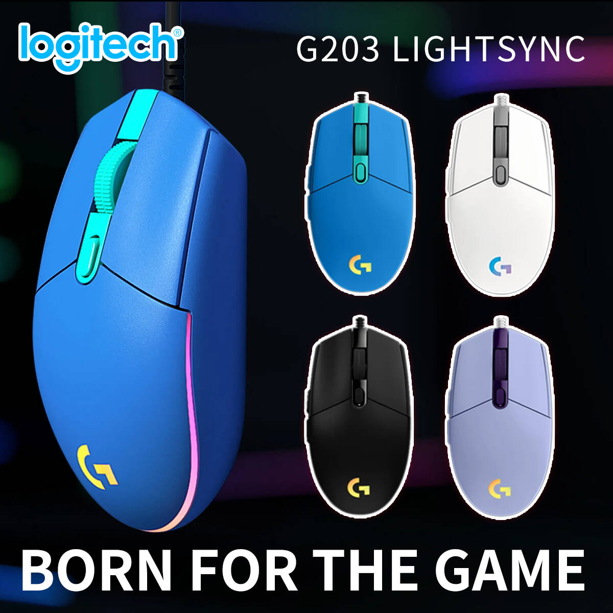 Mouse Gamer Logitech G203 com  - Logitech Mouse G203 avaliação e preço